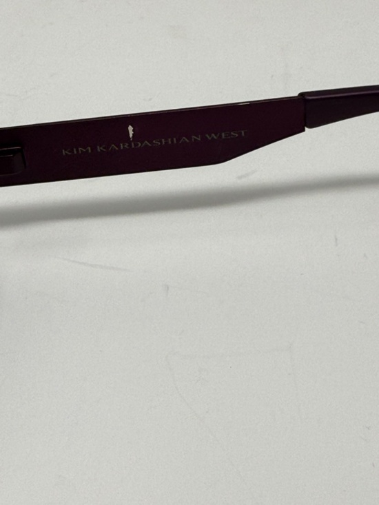 Carolina Lemke x Kim Kardashian West Round Lenses Metal Frame Purple Sunglasses main image 6